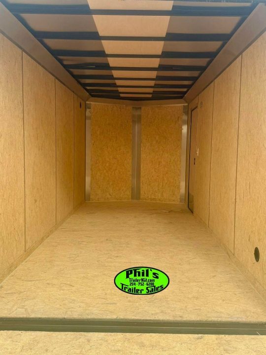New Pace American 7X16 Cargo / Enclosed Trailer .080 SCREWLESS EXTERIOR GREAT FOR GRAPHICS! REAR WING!!