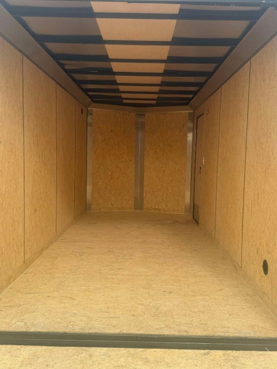 New Pace American 7X16 Cargo / Enclosed Trailer .080 SCREWLESS EXTERIOR GREAT FOR GRAPHICS! REAR WING!!