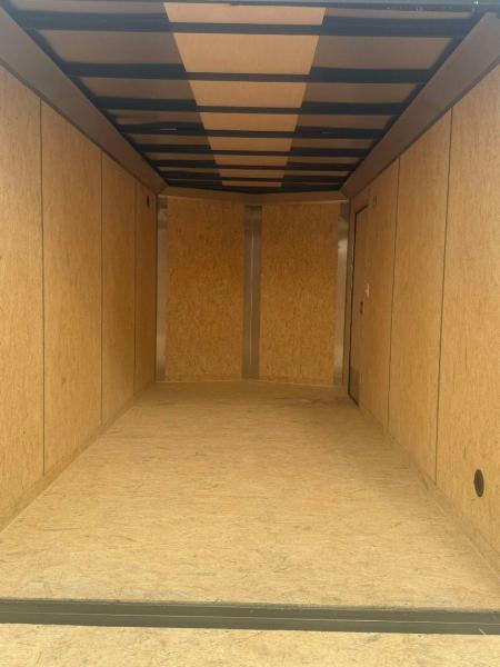 New Pace American 7X16 Cargo / Enclosed Trailer .080 SCREWLESS EXTERIOR GREAT FOR GRAPHICS! REAR WING!!