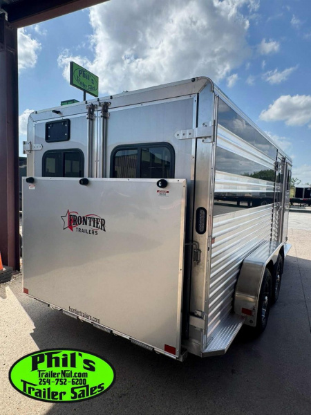New Frontier Trailers LOW PRO 6 PEN STOCK TRAILER Stock / Stock Combo Trailer LAST 1 AT THIS PRICE! GET IT BEFORE IT'S GONE!