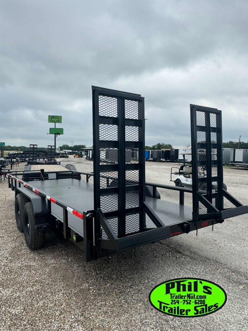 New Stanley Trailers EQUIPMNT TRAILER 83X20 14K Equipment Trailer PIPE TOP & HEAVY DUTY STAND UP RAMPS