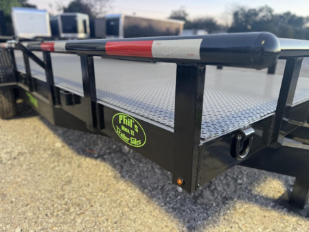 New Stanley Trailers EQUIPMNT TRAILER 83X20 14K Equipment Trailer PIPE TOP & HEAVY DUTY STAND UP RAMPS
