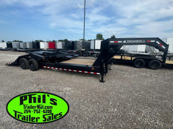 New 2026 Iron Bull 102 X 24 LOW PRO GOOSENECK TILT TRAILER Tilt Trailer HEAVY EQUIPMENT TRAILER DRIVE OVER FENDERS