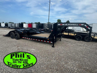 New 2026 Iron Bull 102 X 24 LOW PRO GOOSENECK TILT TRAILER Tilt Trailer HEAVY EQUIPMENT TRAILER DRIVE OVER FENDERS