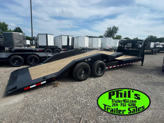 New 2026 Iron Bull 102 X 24 LOW PRO GOOSENECK TILT TRAILER Tilt Trailer HEAVY EQUIPMENT TRAILER DRIVE OVER FENDERS