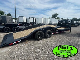 New 2026 Iron Bull 102 X 24 LOW PRO GOOSENECK TILT TRAILER Tilt Trailer HEAVY EQUIPMENT TRAILER DRIVE OVER FENDERS