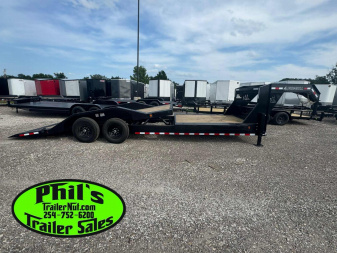 New 2026 Iron Bull 102 X 24 LOW PRO GOOSENECK TILT TRAILER Tilt Trailer HEAVY EQUIPMENT TRAILER DRIVE OVER FENDERS