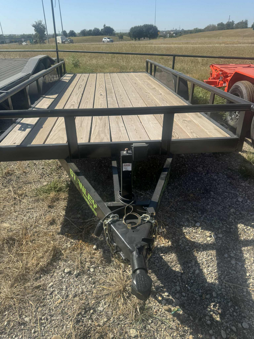 New 2025 STANLEY TRAILERS NEW 83X16 EQUIPMENT TRAILER HAULER OPEN TRAILER UTILITY Utility Trailer 6000 LB AXLES DE-RATED TO 9990 GVWR!