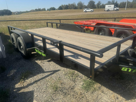 New 2025 STANLEY TRAILERS NEW 83X16 EQUIPMENT TRAILER HAULER OPEN TRAILER UTILITY Utility Trailer 6000 LB AXLES DE-RATED TO 9990 GVWR!