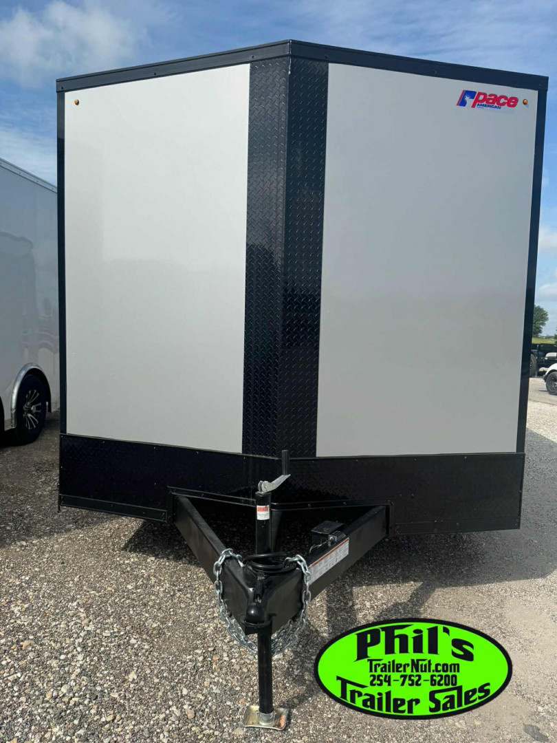 New Pace American 8.5X24 Cargo / Enclosed Trailer Car Hauler .080 SCREWLESS EXTERIOR & rear wing