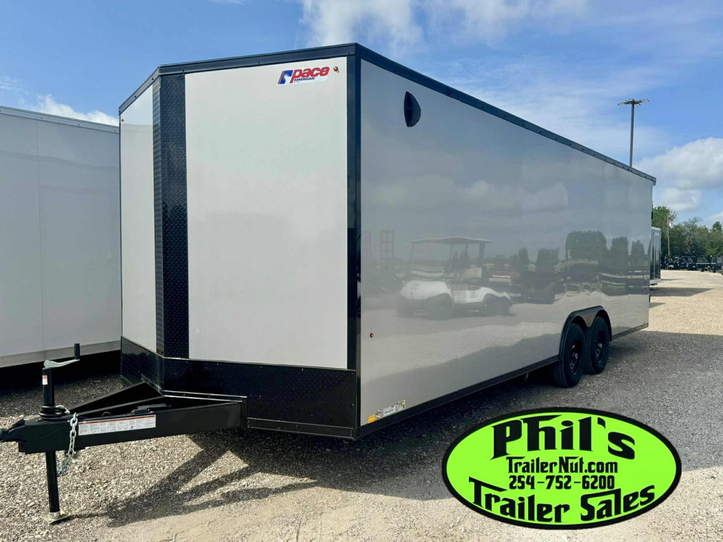 New Pace American 8.5X24 Cargo / Enclosed Trailer Car Hauler .080 SCREWLESS EXTERIOR & rear wing
