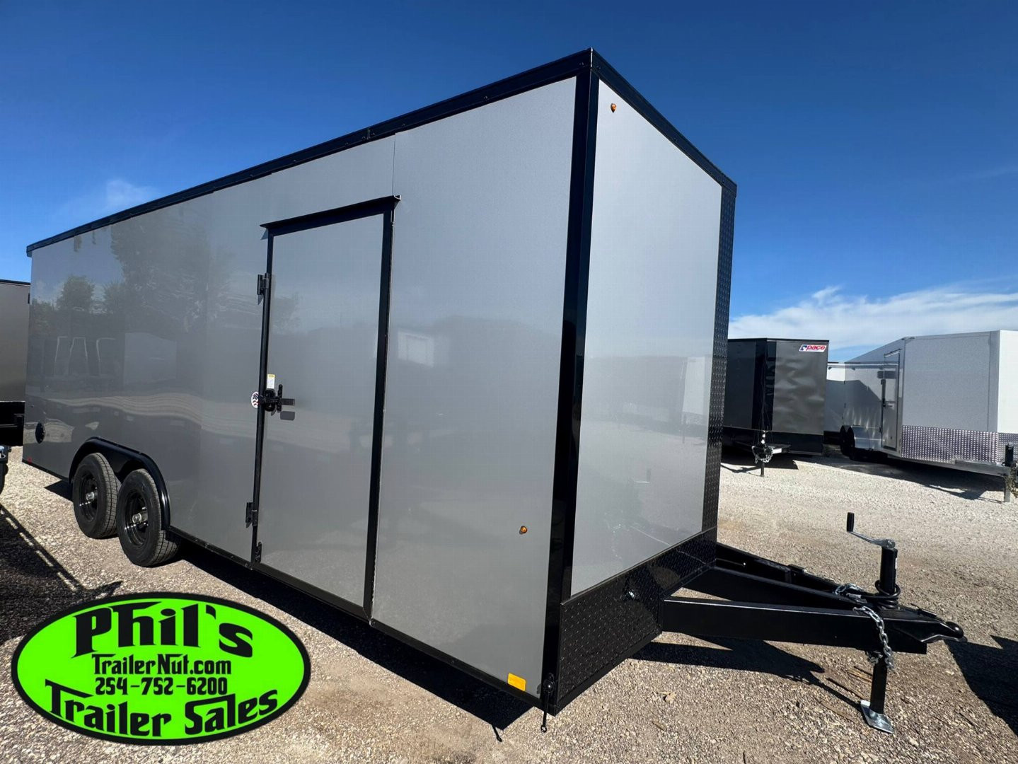 New Pace American 8.5X24 Cargo / Enclosed Trailer Car Hauler .080 SCREWLESS EXTERIOR & rear wing