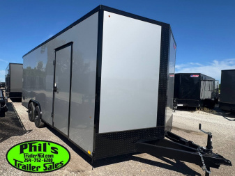 New Pace American 8.5X24 Cargo / Enclosed Trailer Car Hauler .080 SCREWLESS EXTERIOR & rear wing