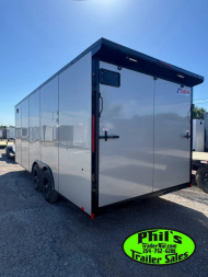 New Pace American 8.5X24 Cargo / Enclosed Trailer Car Hauler .080 SCREWLESS EXTERIOR & rear wing