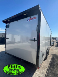 New Pace American 8.5X24 Cargo / Enclosed Trailer Car Hauler .080 SCREWLESS EXTERIOR & rear wing