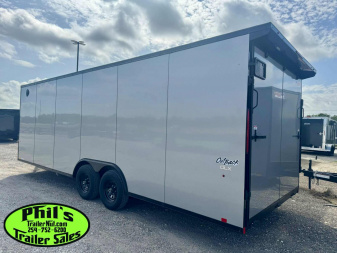 New Pace American 8.5X24 Cargo / Enclosed Trailer Car Hauler .080 SCREWLESS EXTERIOR & rear wing