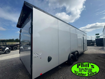 New Pace American 8.5X24 Cargo / Enclosed Trailer Car Hauler .080 SCREWLESS EXTERIOR & rear wing