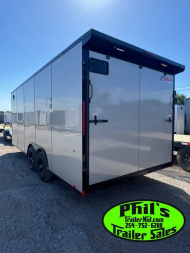 New Pace American 8.5X24 Cargo / Enclosed Trailer Car Hauler .080 SCREWLESS EXTERIOR & rear wing
