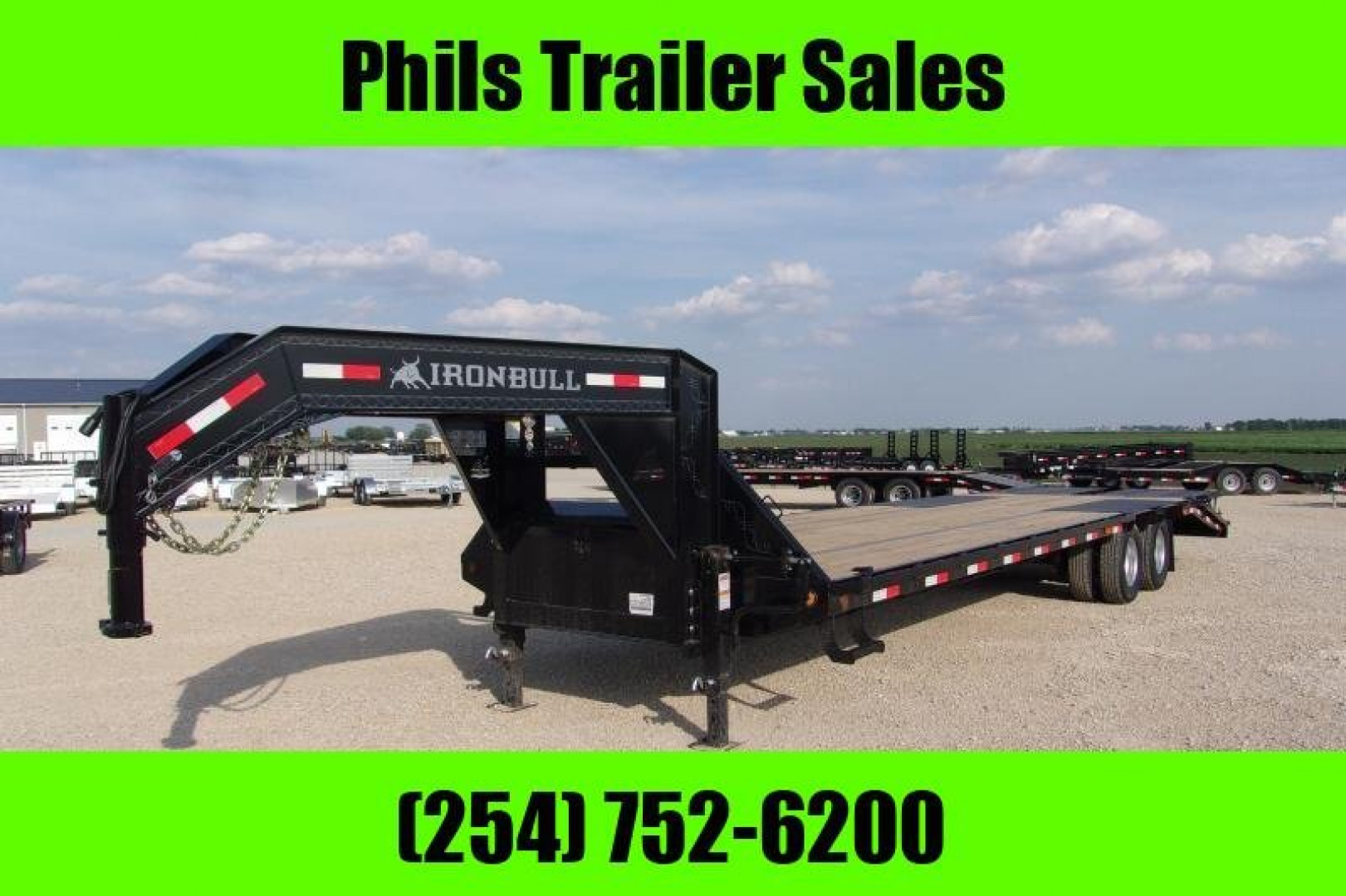 New IRON BULL 32 24K TANDEM DUAL EQUIPMENT TRAILER DECK OVER Equipment Trailer