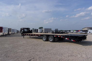 New IRON BULL 32 24K TANDEM DUAL EQUIPMENT TRAILER DECK OVER Equipment Trailer