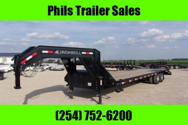 New IRON BULL 32 24K TANDEM DUAL EQUIPMENT TRAILER DECK OVER Equipment Trailer