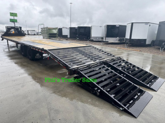 New 2025 Iron Bull 102 X40 DECK OVER TANDEM DUAL 10K AXLES MONSTER RAMPS Deckover Trailer 20K GVWR