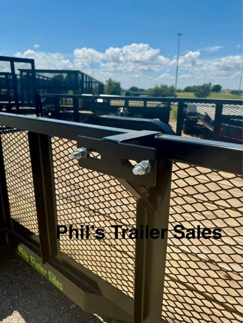 New 2025 Stanley Trailers 83X12 EXPANDED METAL SIDES Utility Trailer REAR GATE