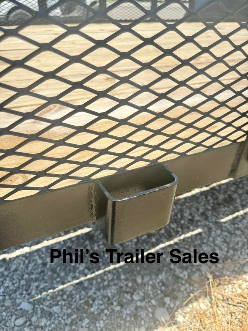 New 2025 Stanley Trailers 83X12 EXPANDED METAL SIDES Utility Trailer REAR GATE