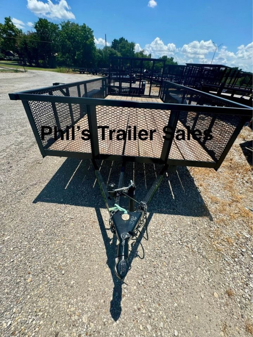 New 2025 Stanley Trailers 83X12 EXPANDED METAL SIDES Utility Trailer REAR GATE