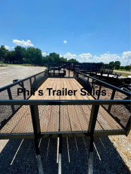 New 2025 Stanley Trailers 83X12 EXPANDED METAL SIDES Utility Trailer REAR GATE
