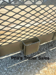 New 2025 Stanley Trailers 83X12 EXPANDED METAL SIDES Utility Trailer REAR GATE