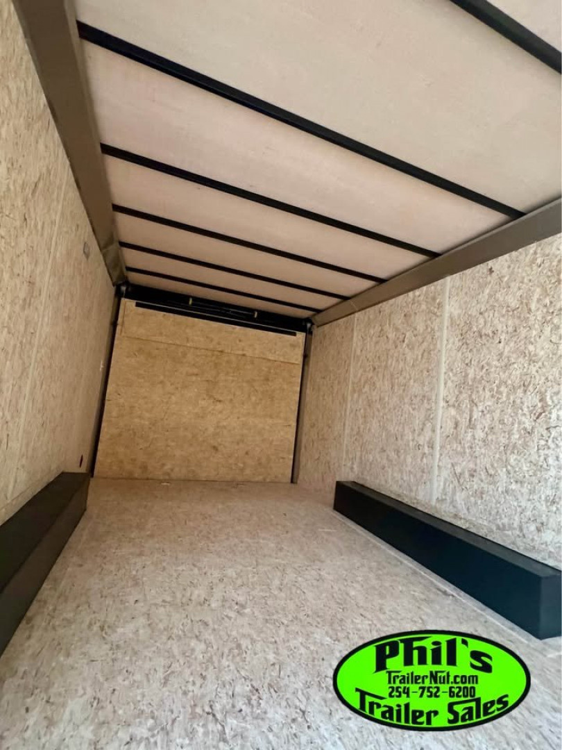 New Pace American 8.5X24 Cargo / Enclosed Trailer REAR WING & UPGRADED .080 SCREWLESS EXTERIOR car hauler