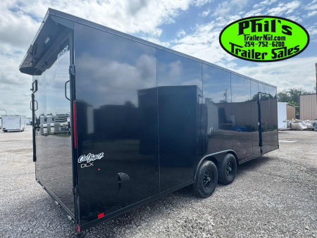 New Pace American 8.5X24 Cargo / Enclosed Trailer REAR WING & UPGRADED .080 SCREWLESS EXTERIOR car hauler