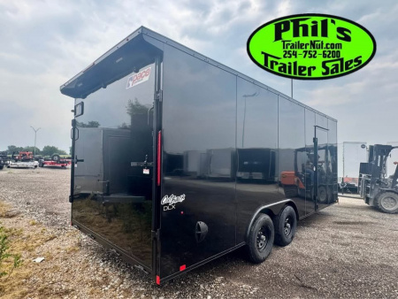 New Pace American 8.5X24 Cargo / Enclosed Trailer REAR WING & UPGRADED .080 SCREWLESS EXTERIOR car hauler