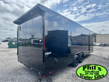 New Pace American 8.5X24 Cargo / Enclosed Trailer REAR WING & UPGRADED .080 SCREWLESS EXTERIOR car hauler