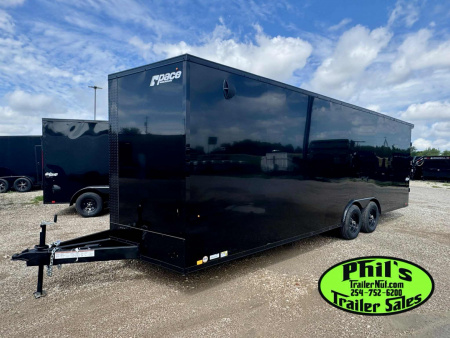 New Pace American 8.5X24 Cargo / Enclosed Trailer REAR WING & UPGRADED .080 SCREWLESS EXTERIOR car hauler
