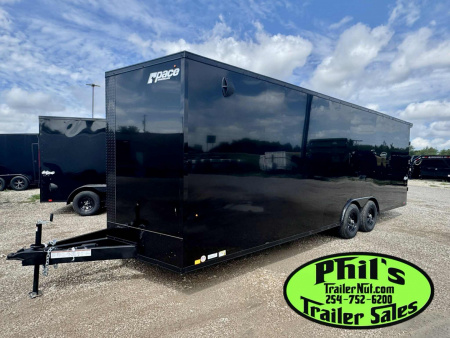 New Pace American 8.5X24 Cargo / Enclosed Trailer REAR WING & UPGRADED .080 SCREWLESS EXTERIOR car hauler
