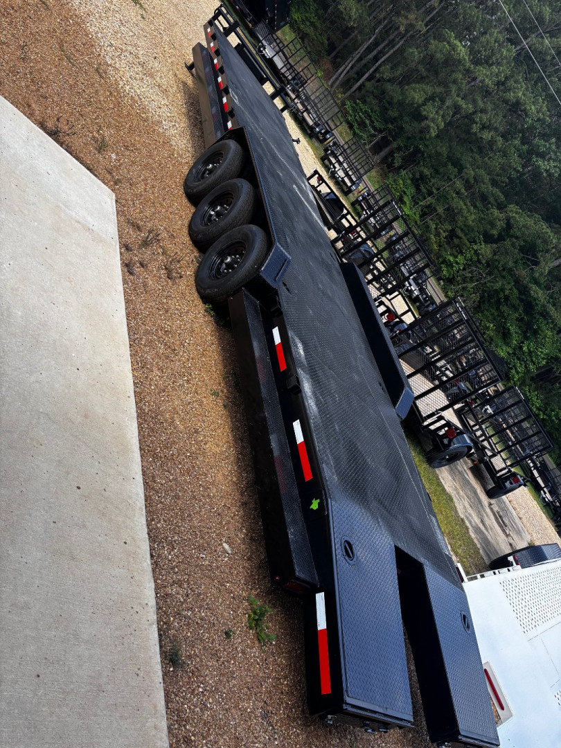 New 2025 Stanley Trailers 83X36' STEEL DECK OPEN CAR HAULER / EQUIPMENT -TRIPLE 7 K DEXTER AXLES-SPLIT TAIL- Car Hauler