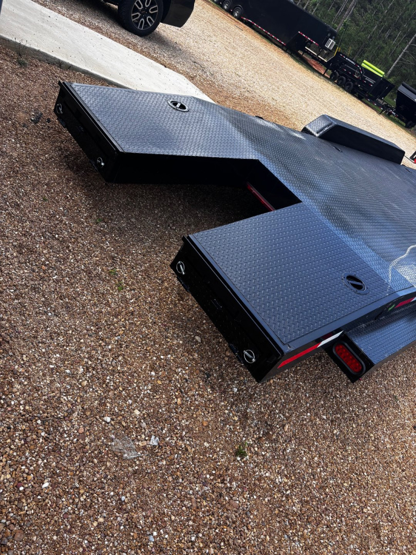 New 2025 Stanley Trailers 83X36' STEEL DECK OPEN CAR HAULER / EQUIPMENT -TRIPLE 7 K DEXTER AXLES-SPLIT TAIL- Car Hauler