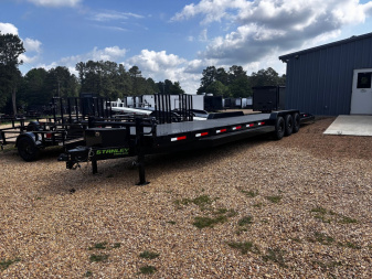 New 2025 Stanley Trailers 83X36' STEEL DECK OPEN CAR HAULER / EQUIPMENT -TRIPLE 7 K DEXTER AXLES-SPLIT TAIL- Car Hauler