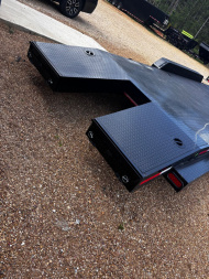 New 2025 Stanley Trailers 83X36' STEEL DECK OPEN CAR HAULER / EQUIPMENT -TRIPLE 7 K DEXTER AXLES-SPLIT TAIL- Car Hauler