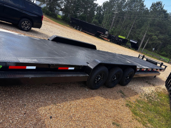 New 2025 Stanley Trailers 83X36' STEEL DECK OPEN CAR HAULER / EQUIPMENT -TRIPLE 7 K DEXTER AXLES-SPLIT TAIL- Car Hauler