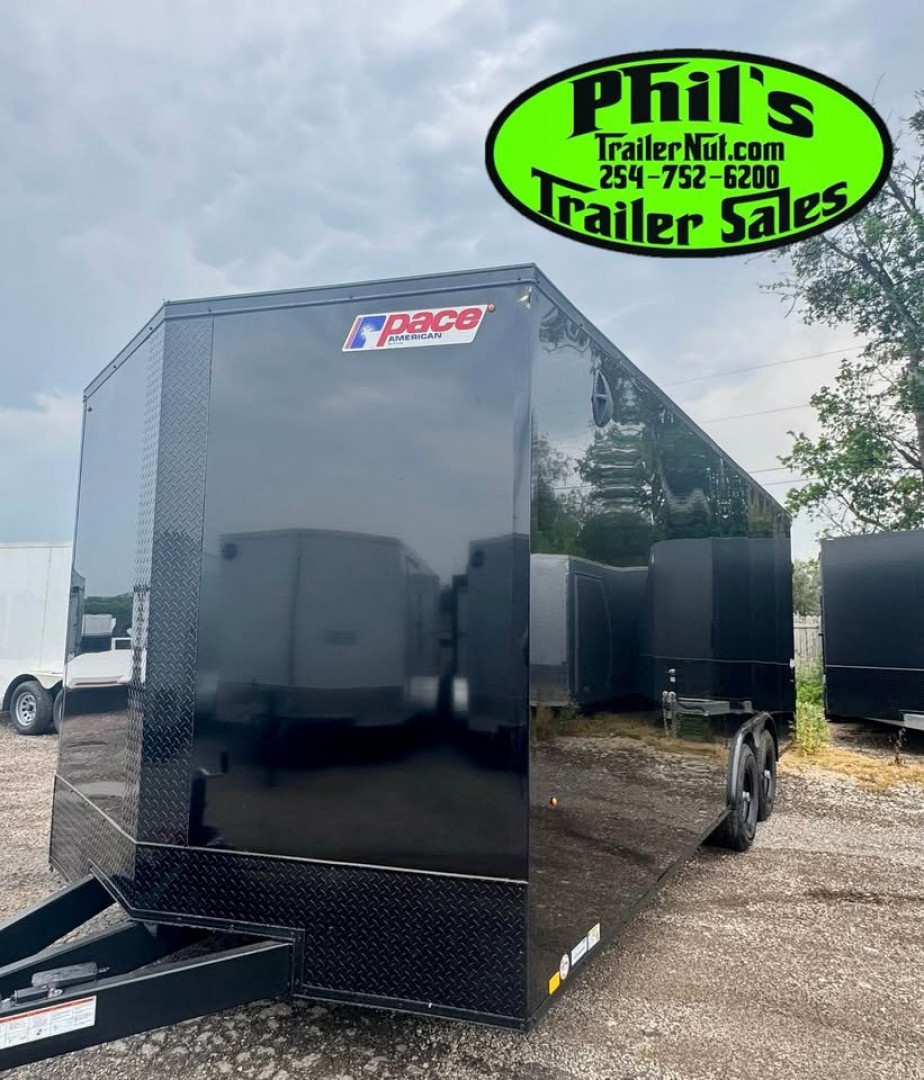 New Pace American 8.5X20 Cargo / Enclosed Trailer REAR WING & UPGRADED .080 SCREWLESS EXTERIOR
