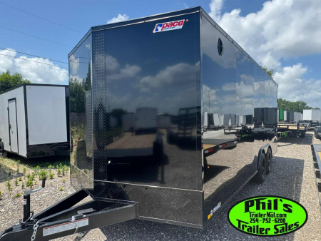 New Pace American 8.5X20 Cargo / Enclosed Trailer REAR WING & UPGRADED .080 SCREWLESS EXTERIOR