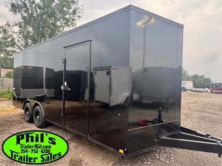 New Pace American 8.5X20 Cargo / Enclosed Trailer REAR WING & UPGRADED .080 SCREWLESS EXTERIOR