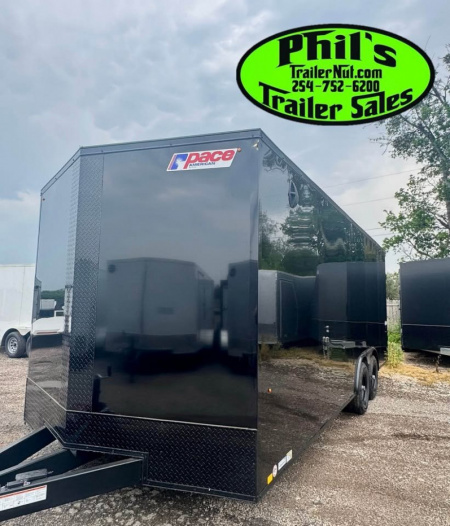 New Pace American 8.5X20 Cargo / Enclosed Trailer REAR WING & UPGRADED .080 SCREWLESS EXTERIOR