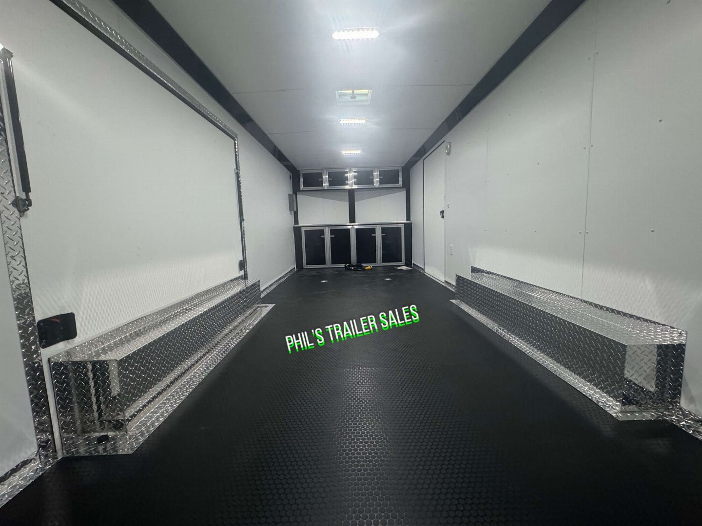 New 2025 RC Trailers 8.5X24 Car / Racing Trailer FULL ESCAPE DOOR WITH REMOVABLE FENDER TORSION AXLES