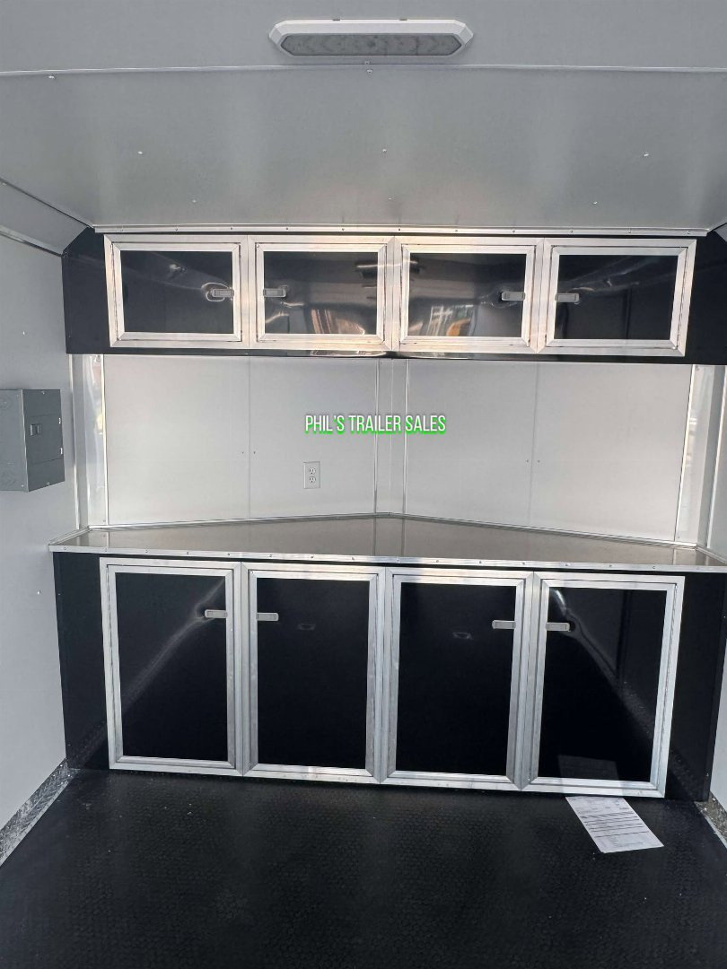 New 2025 RC Trailers 8.5X24 Car / Racing Trailer FULL ESCAPE DOOR WITH REMOVABLE FENDER TORSION AXLES