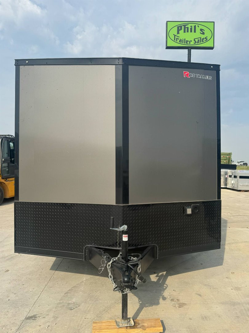 New 2025 RC Trailers 8.5X24 Car / Racing Trailer FULL ESCAPE DOOR WITH REMOVABLE FENDER TORSION AXLES