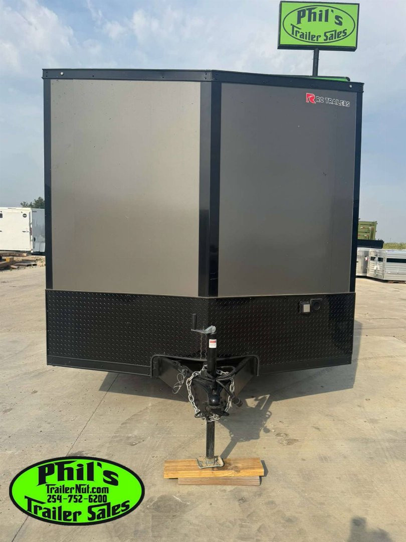 New 2025 RC Trailers 8.5X24 Car / Racing Trailer FULL ESCAPE DOOR WITH REMOVABLE FENDER TORSION AXLES